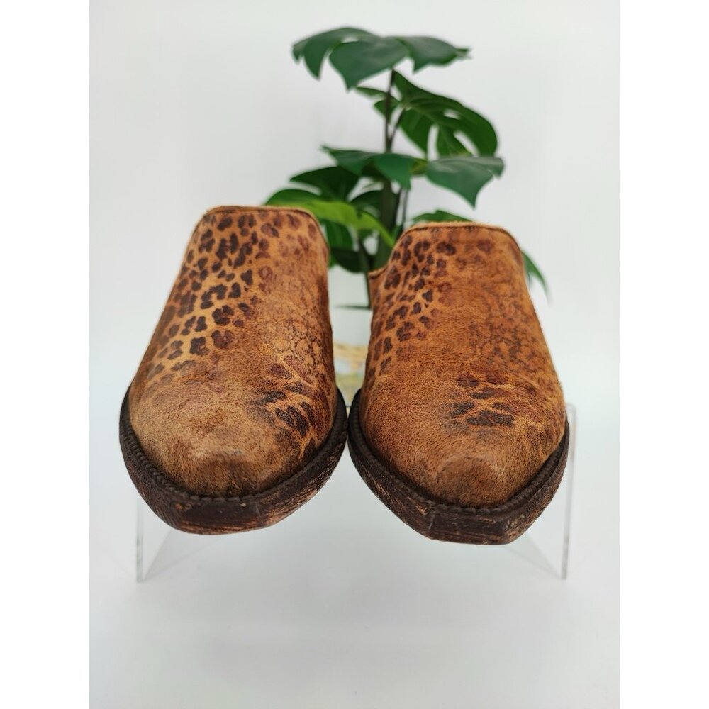 Old Gringo Women’s Leopardito Mules Slide Brown Leather Size 7.5B US - Picture 2 of 9